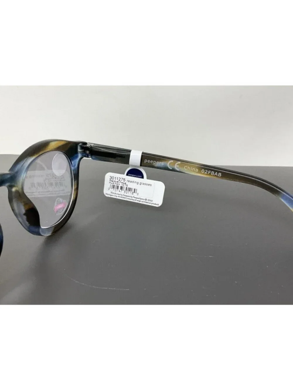 PEEPERS Stardust Focus, Multicolor Horn Reading Glasses +2.75 Blue Light Filter